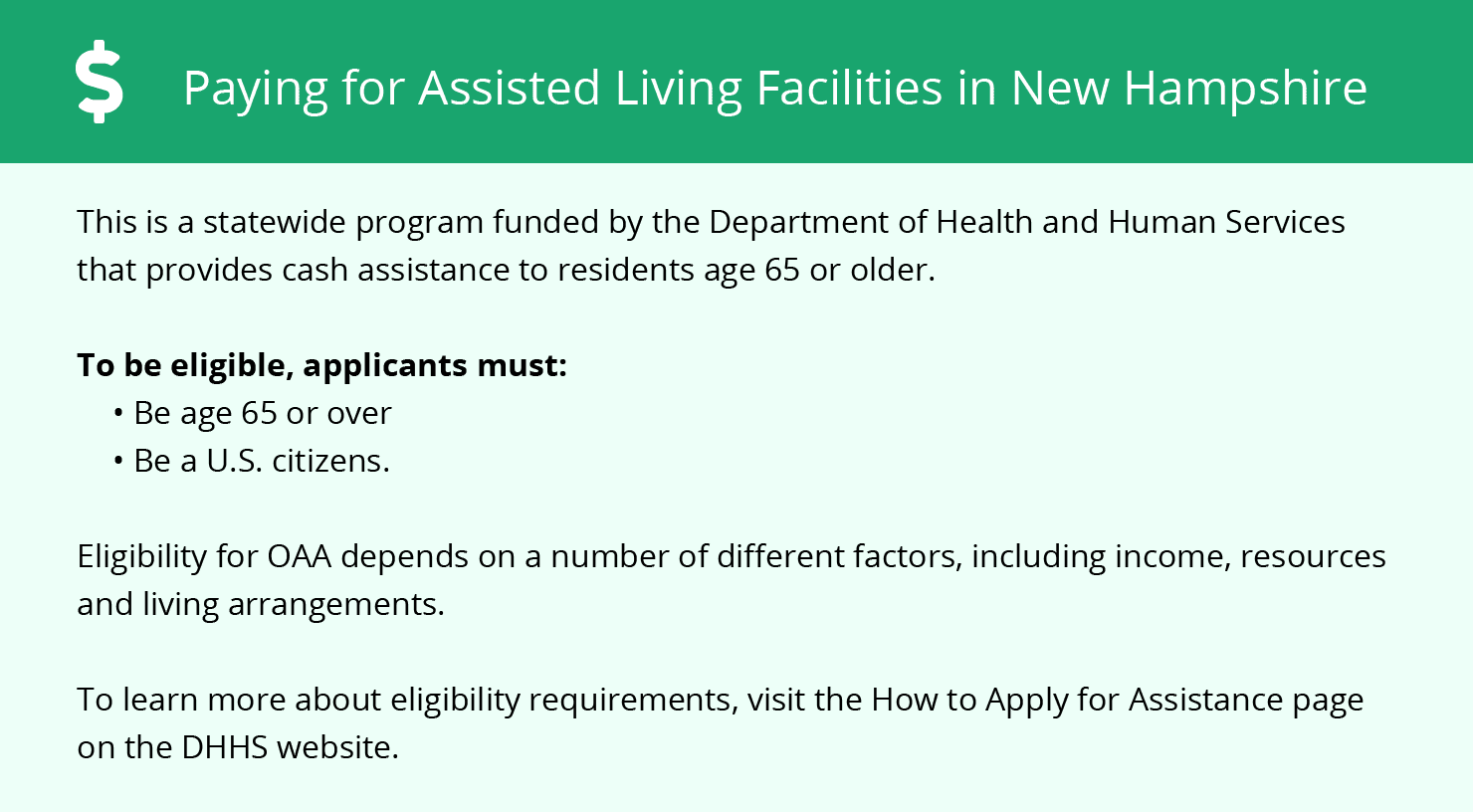 Financial Assistance for Assisted Living in Keene