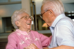 old couple dancing