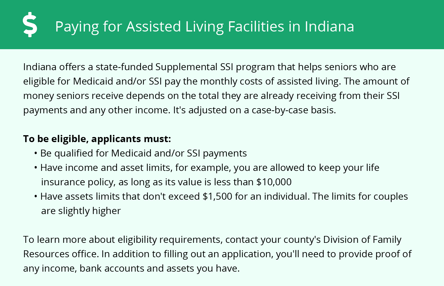Financial Assistance for Assisted Living in Gary