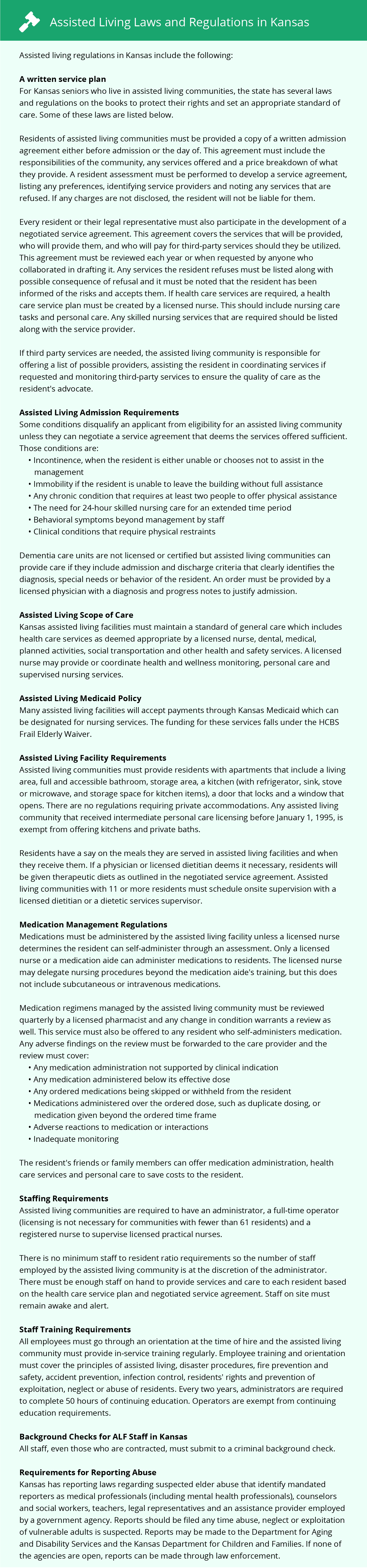 Assisted Living Laws and Regulations in Garden City