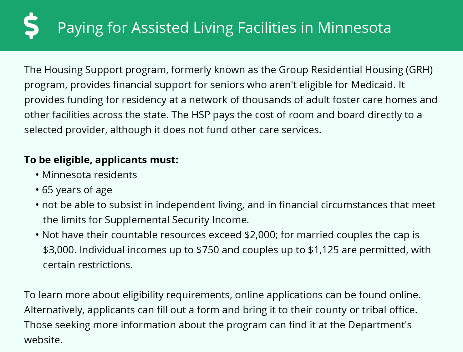 Financial Assistance for Assisted Living in Minnesota