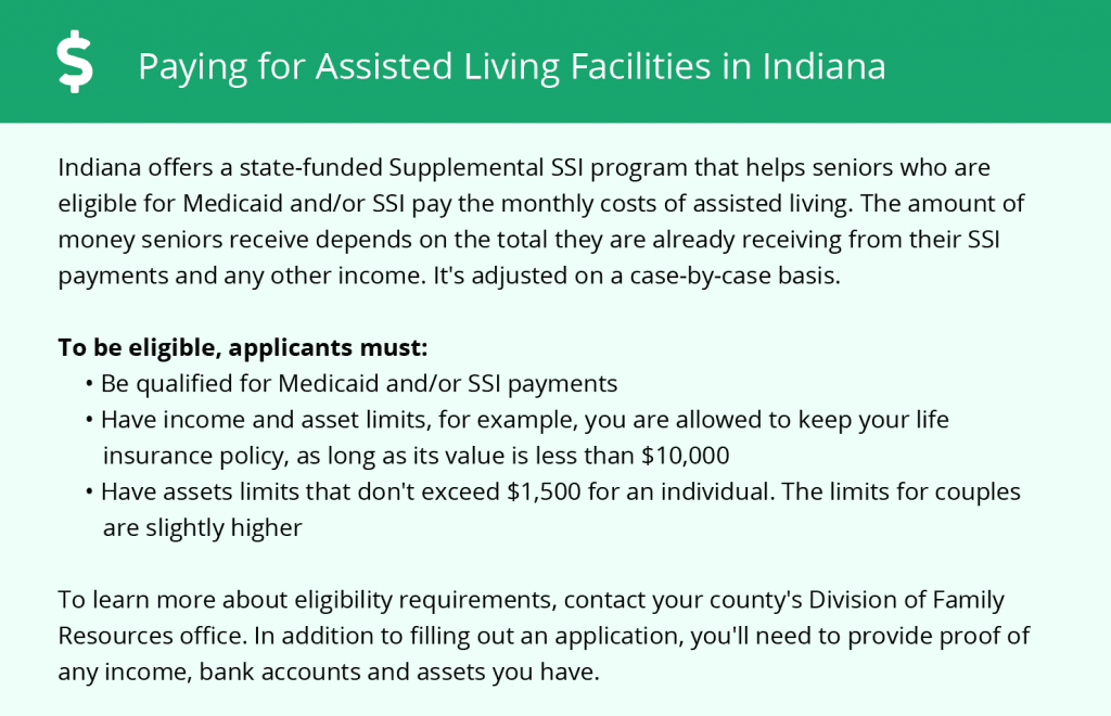 Paying for Assisted Living in Indiana