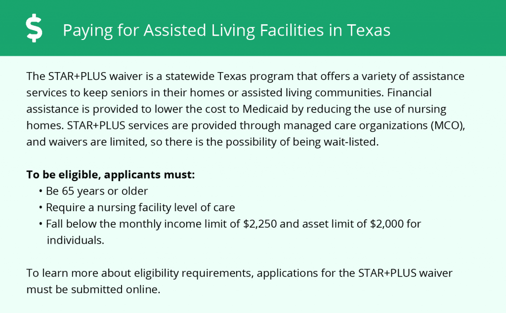 Paying for Assisted Living Facilities in Texas