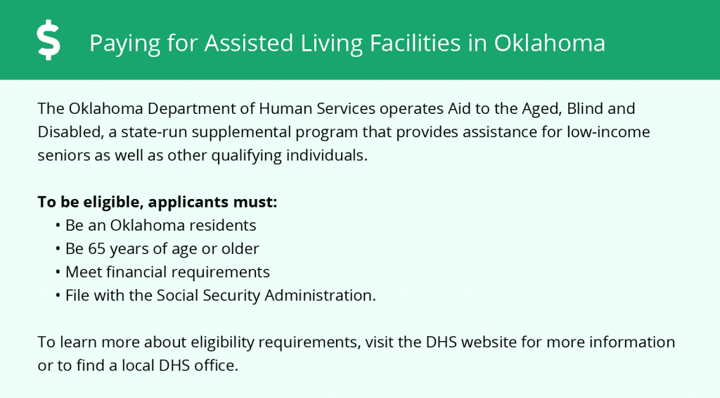 Paying for Assisted Living Facilities in Oklahoma
