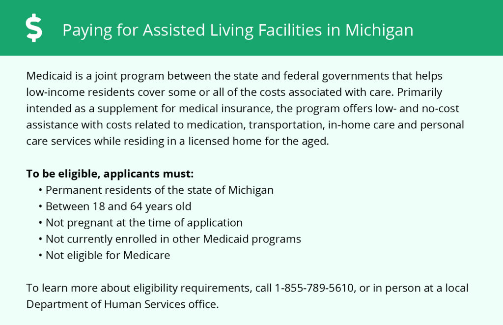Paying for Assisted Living Facilities in Michigan