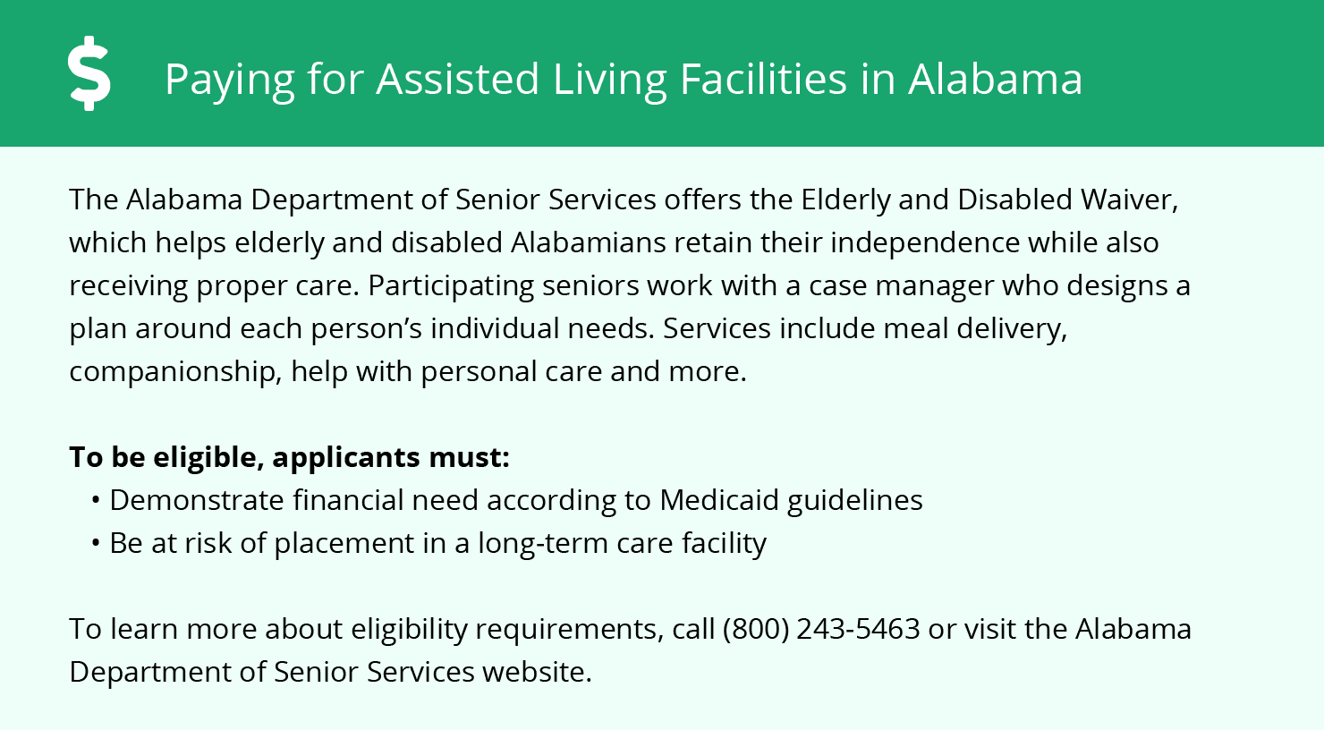 Financial Assistance for Assisted Living in Alabama