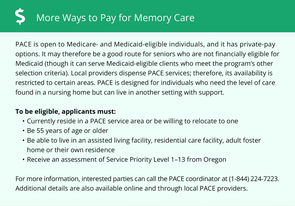 More Ways to Pay for Memory Care in Oregon