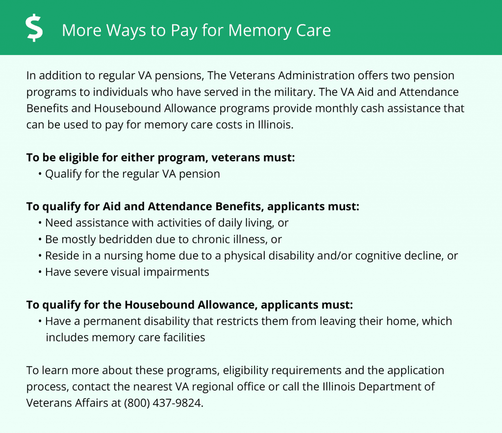 More ways to pay for memory care in IL