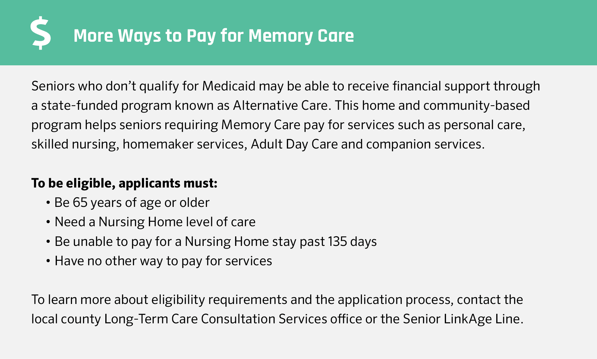 More ways to pay for memory care in Minnesota