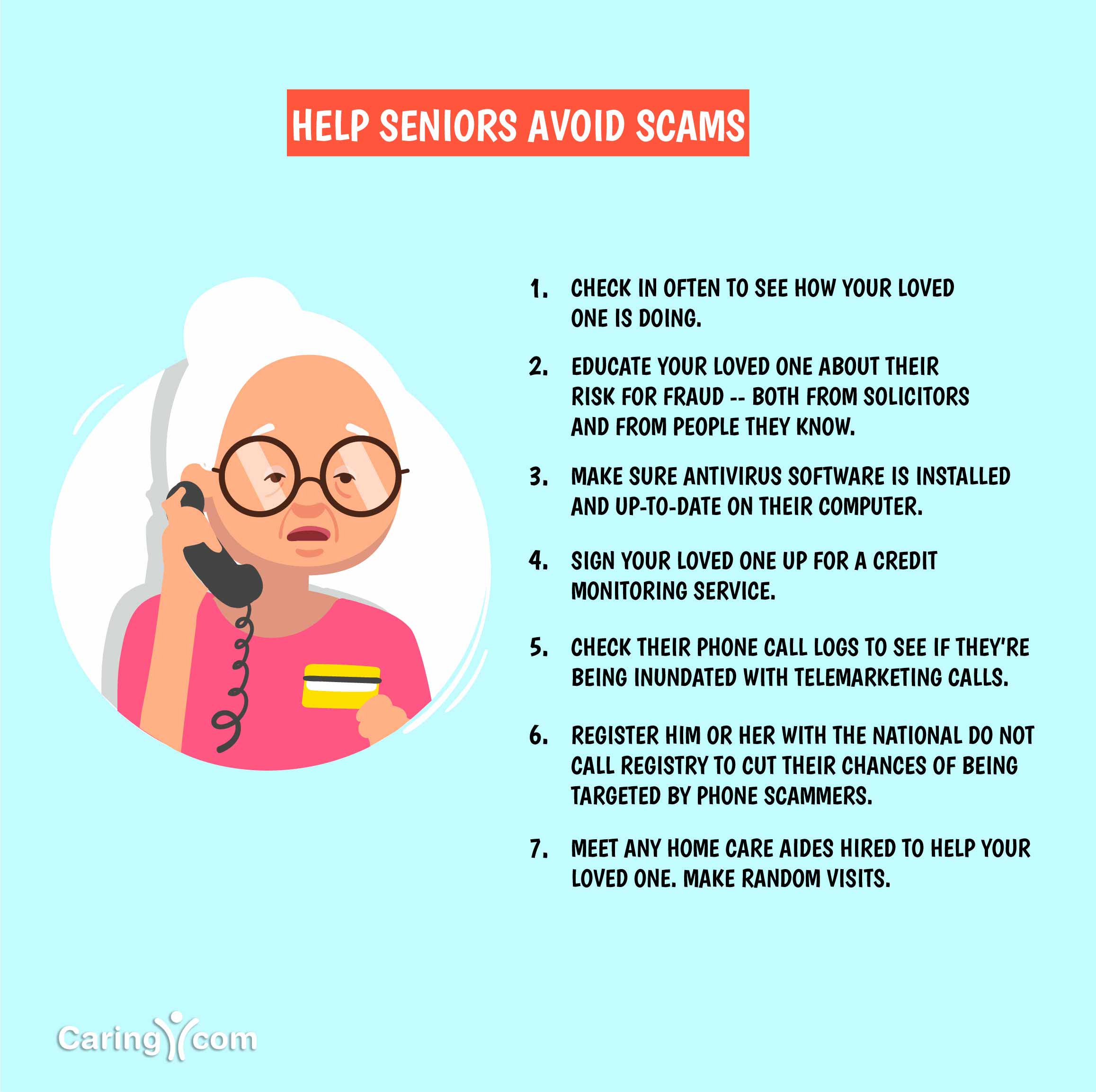 Help seniors avoid scams