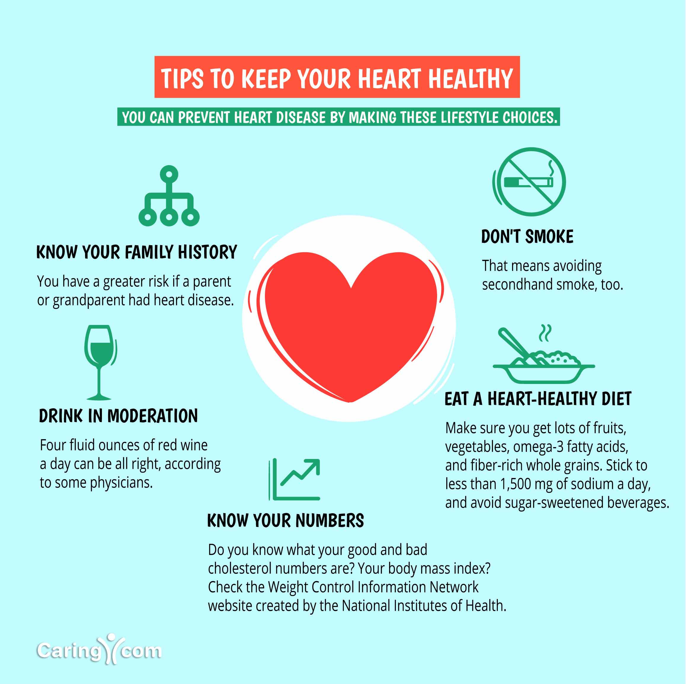 Tips To Keep Your Heart Healthy Caring