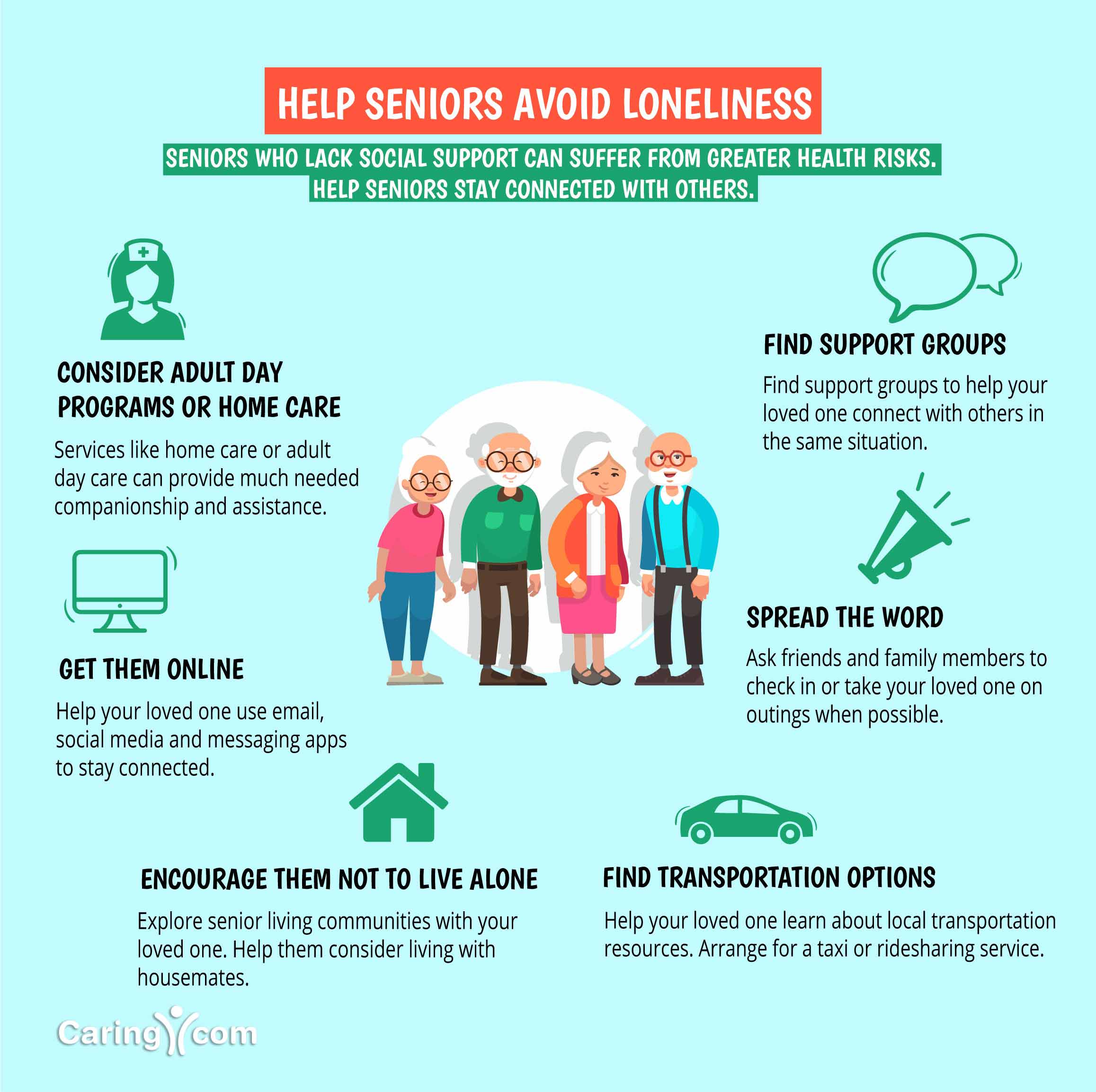 Help seniors avoid loneliness