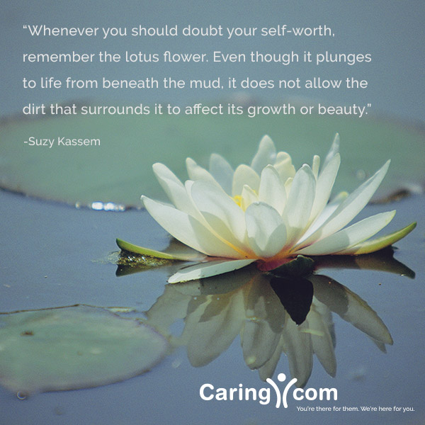 Inspirational quote from Suzy Kassem