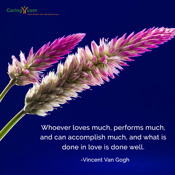 Inspirational Quote from Vincent Van Gogh