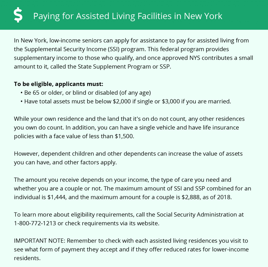 Paying for Assisted Living in New York